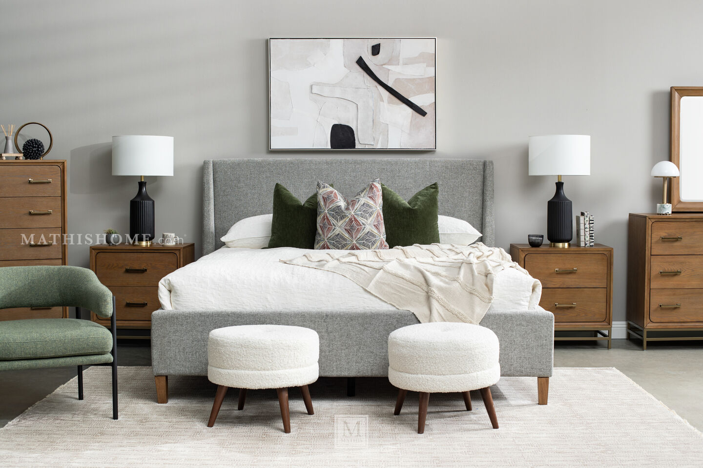 Magnussen Home Lindon Bed in Casual Bedroom