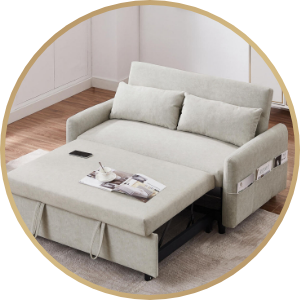 Convenient sleeper sofa for extra guests