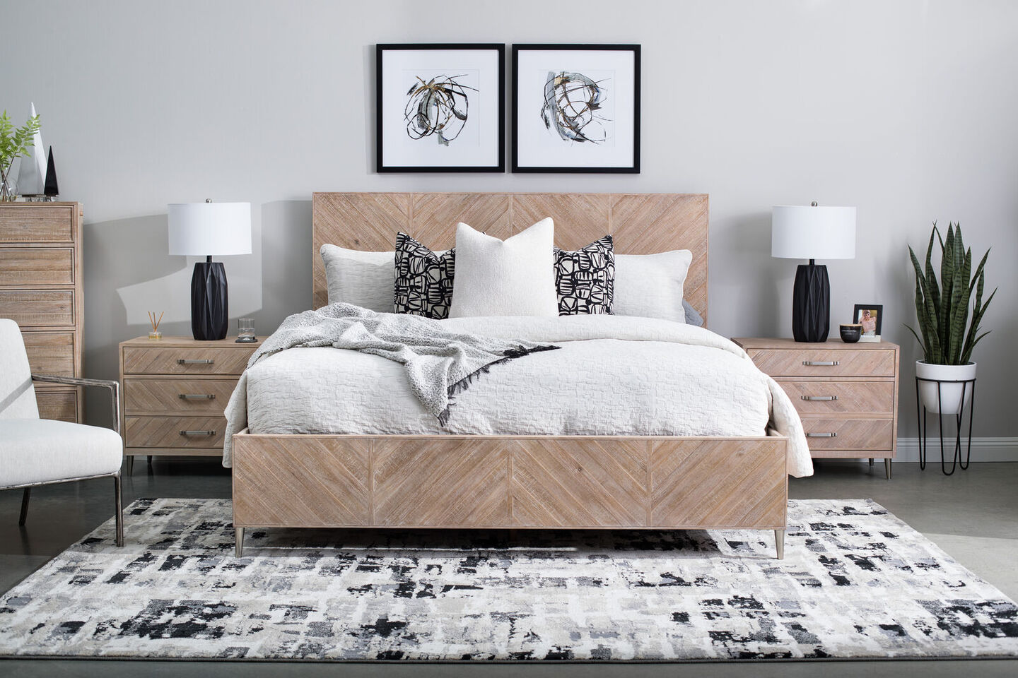 Aspen Maddox Bed in Transitional Bedroom