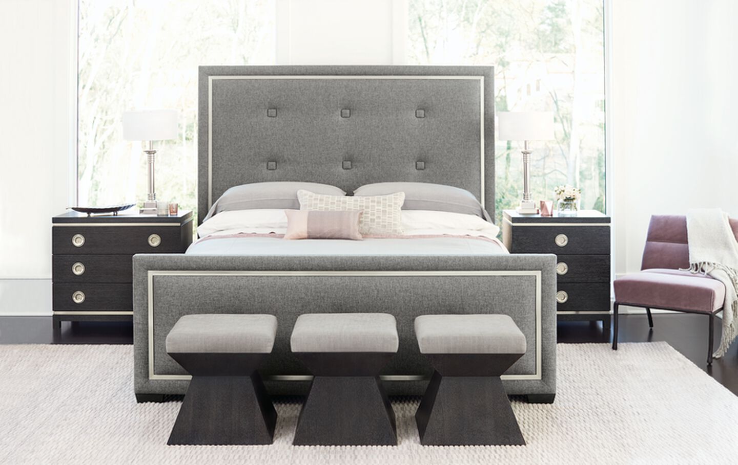 Bernhardt Decorage Bed in Casual Bedroom 