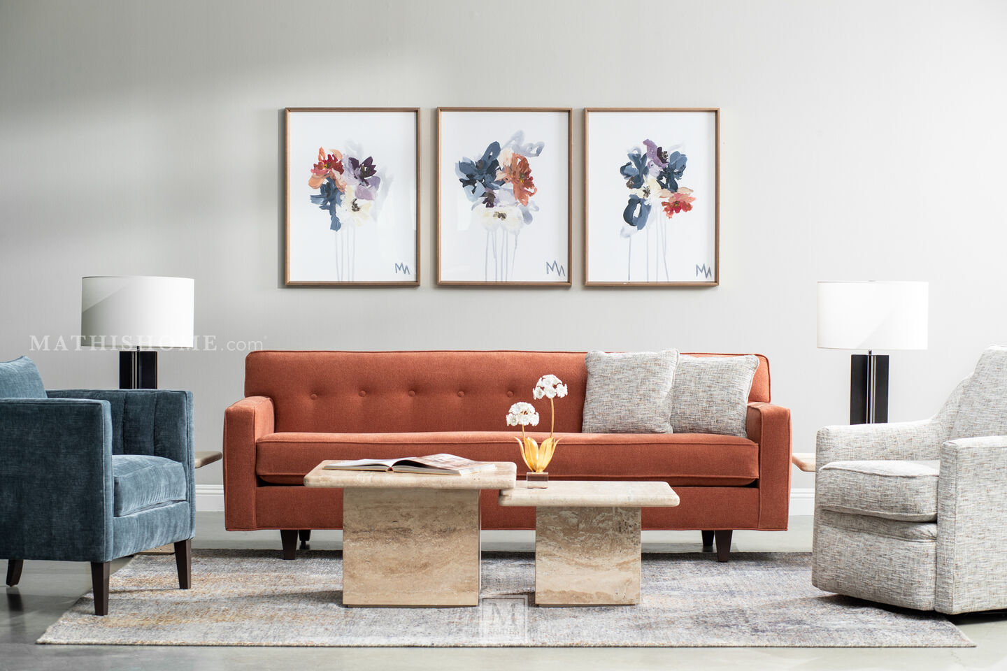 Rowe Dorset Sofa in Contemporary Living Room