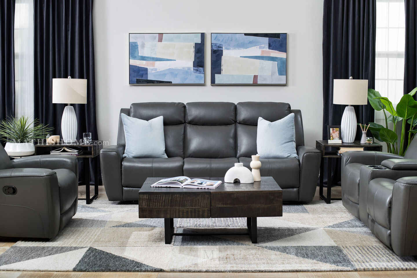 Denali Reclining Sofa in Casual Living Room