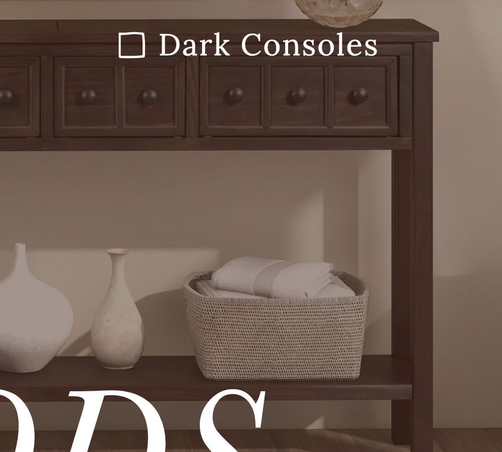 Rustic Farmhouse Casegoods - Dark Consoles