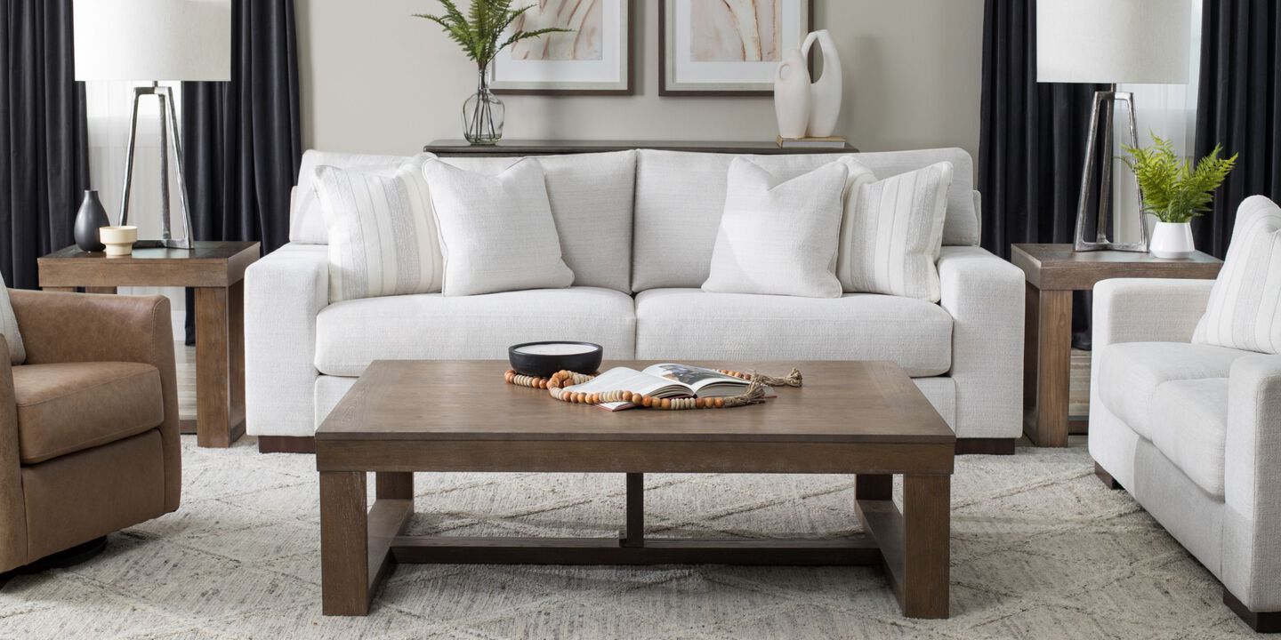 Ashley Maggie Sofa in White