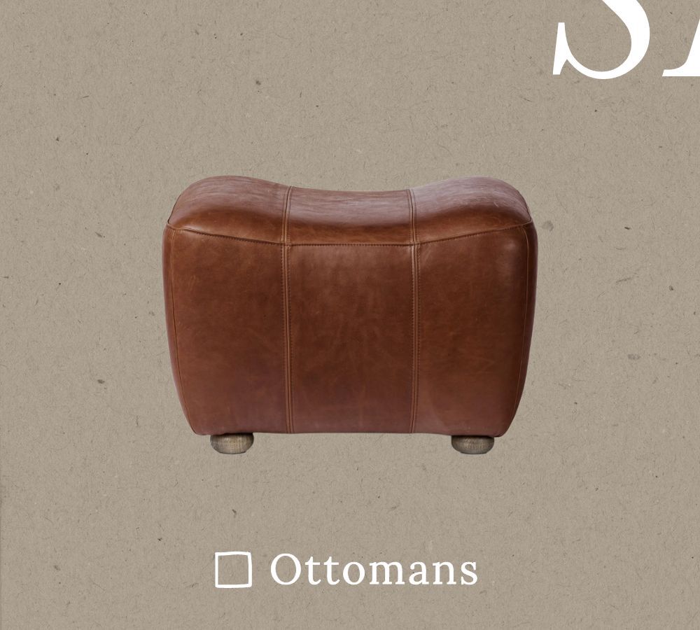 Rustic Farmhouse Seating - Ottomans