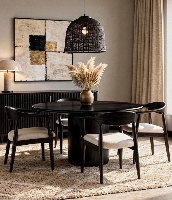 Modway Tessera Upholstered Parsons Dining Room Chair with Removable Black Stripe Striped Slipcover &ndash; Modern Linen-Like Slipcovered Dining Side Chair with Rolling Casters
