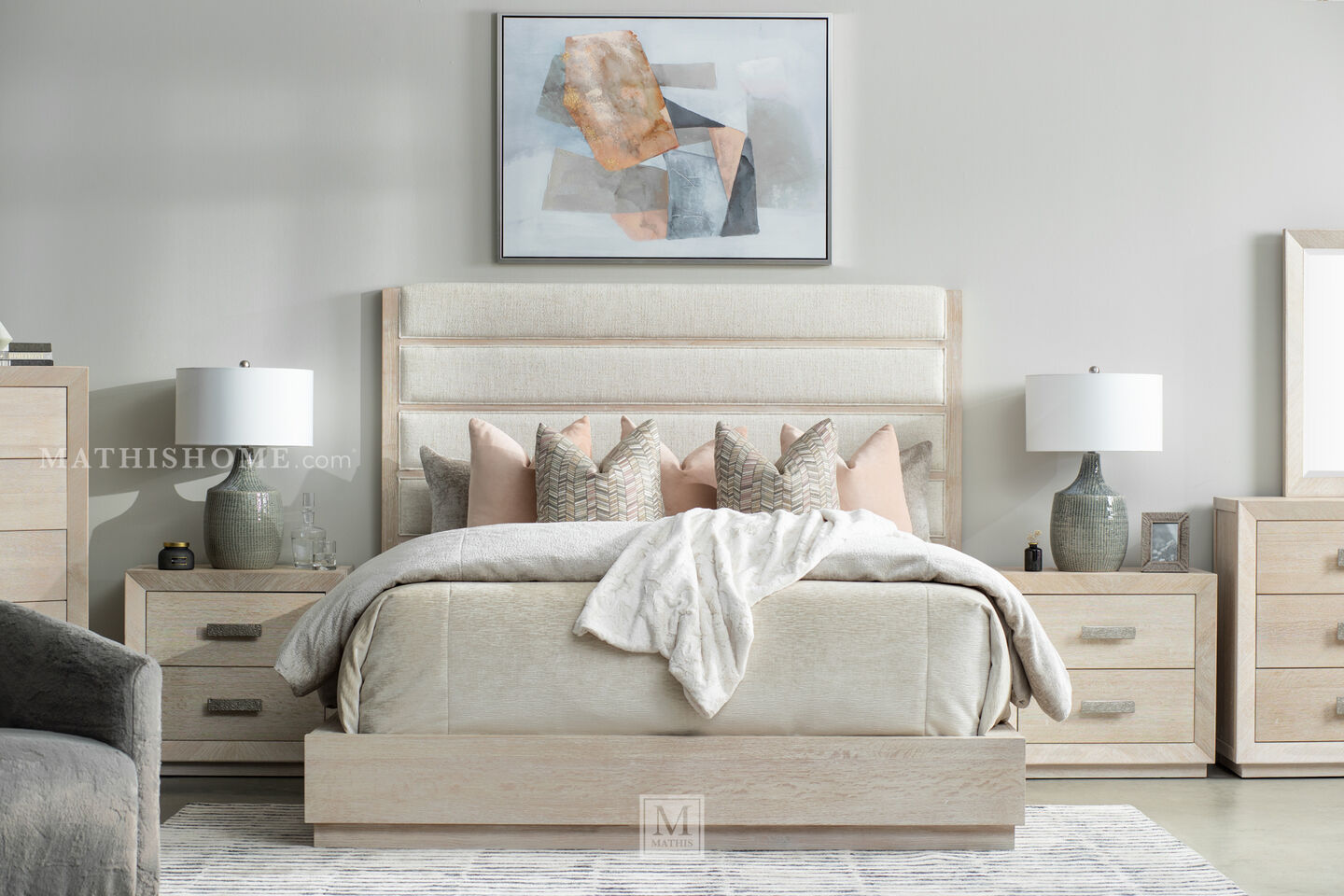 Avery Panel Bed In Contemporary Bedroom