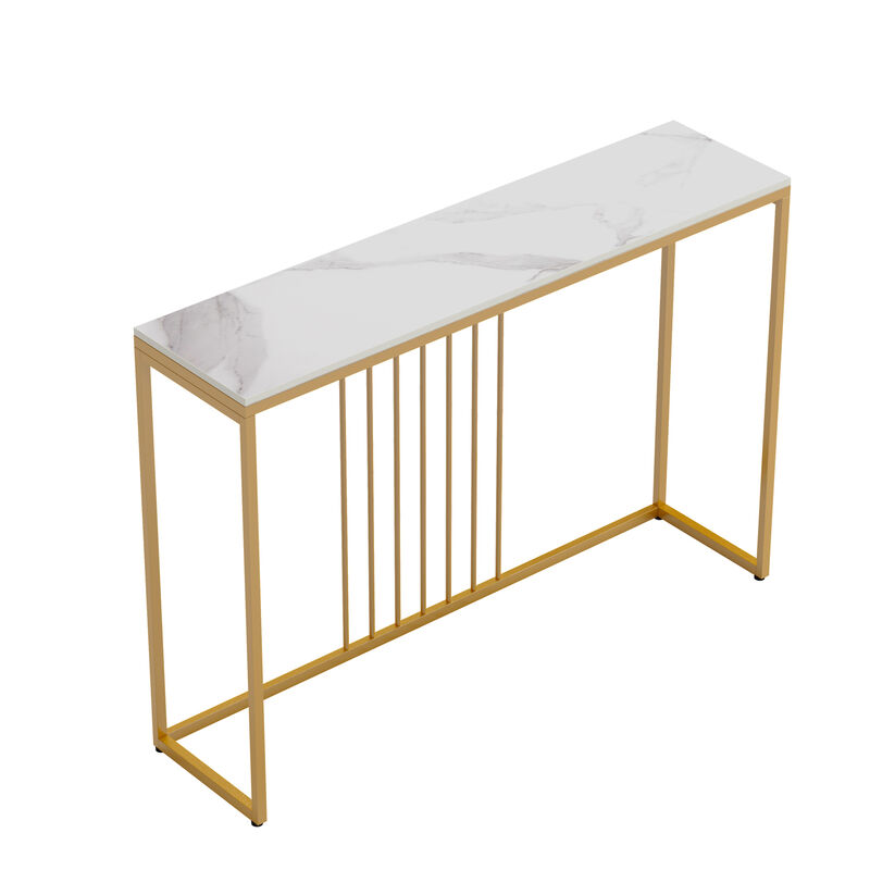 Entryway Console Table Sintered Stone Tabletop image number 0