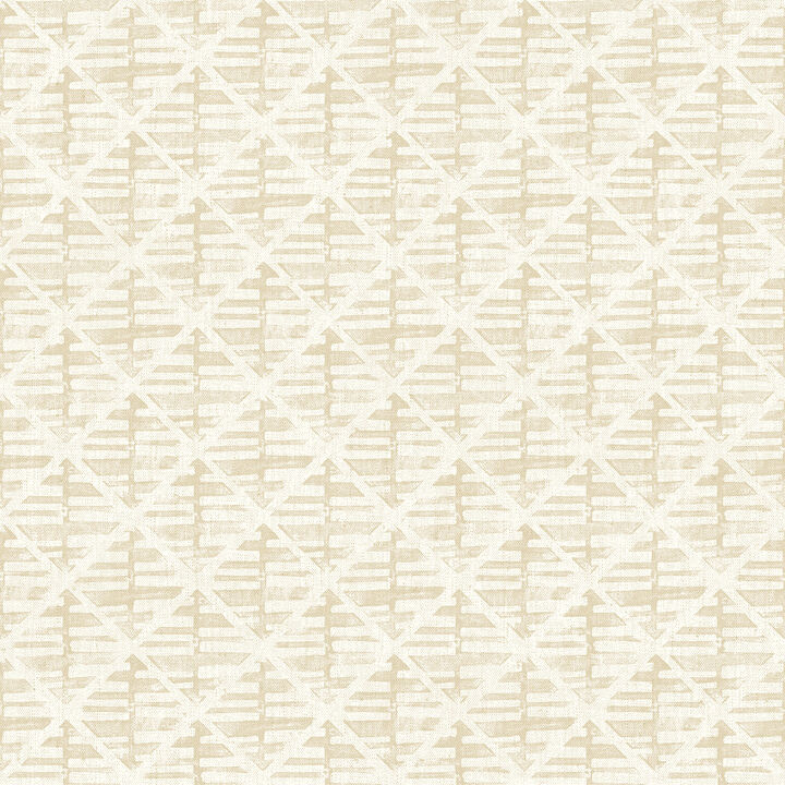 Bazaar Block Print Beige Wallpaper G78292