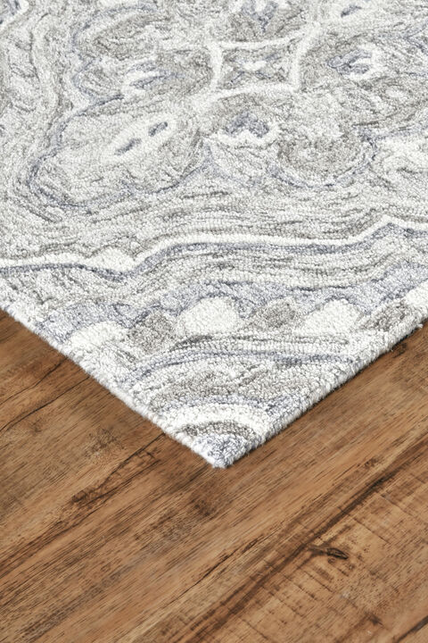 HomeRoots Wool Floral Tufted Handmade Area Rug