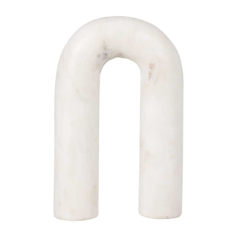 8" Marble Rounded Horseshoe