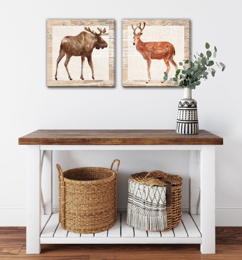 Rustic Barnwood Animals (Set of 2)