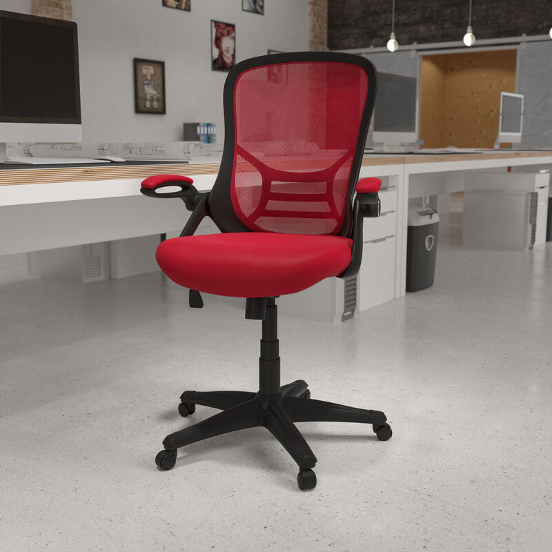 Porter High Back   Mesh Ergonomic Swivel Office Chair with Frame and Flip-up Arms image number 1