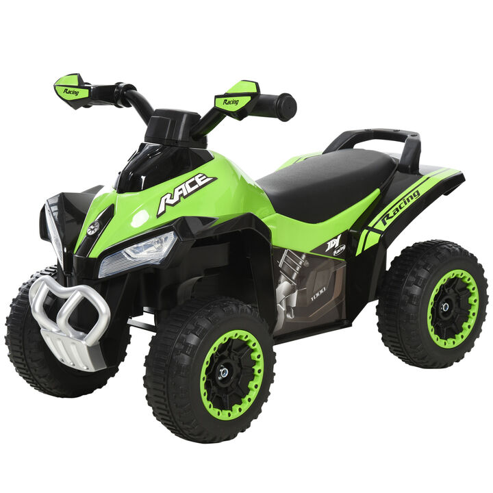 BreeBe NO Power Kids Ride On Push Car, Ride Racer, Foot-to-floor Sliding Car, Walking ATV Toy with Music, Lights