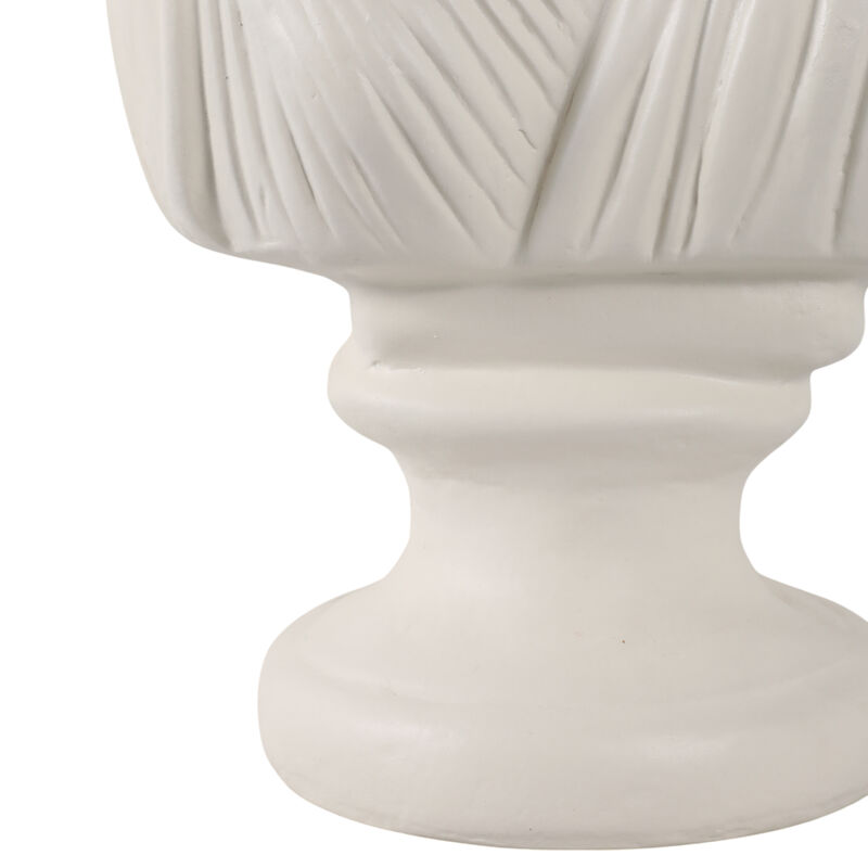 16x15" Paper Mache Bust, Ivory image number 4