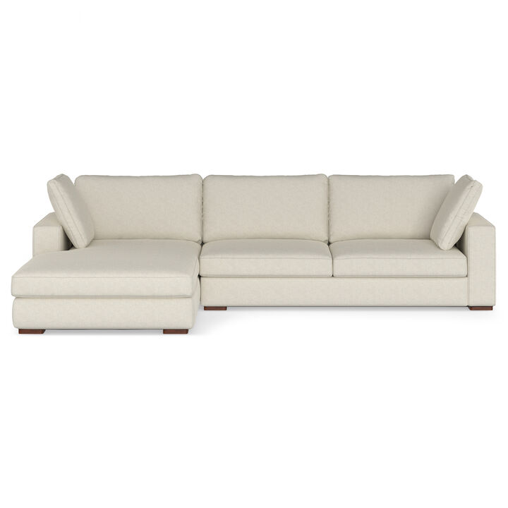 Charlie Left-Facing Sectional in Tightly Woven Performance Fabric