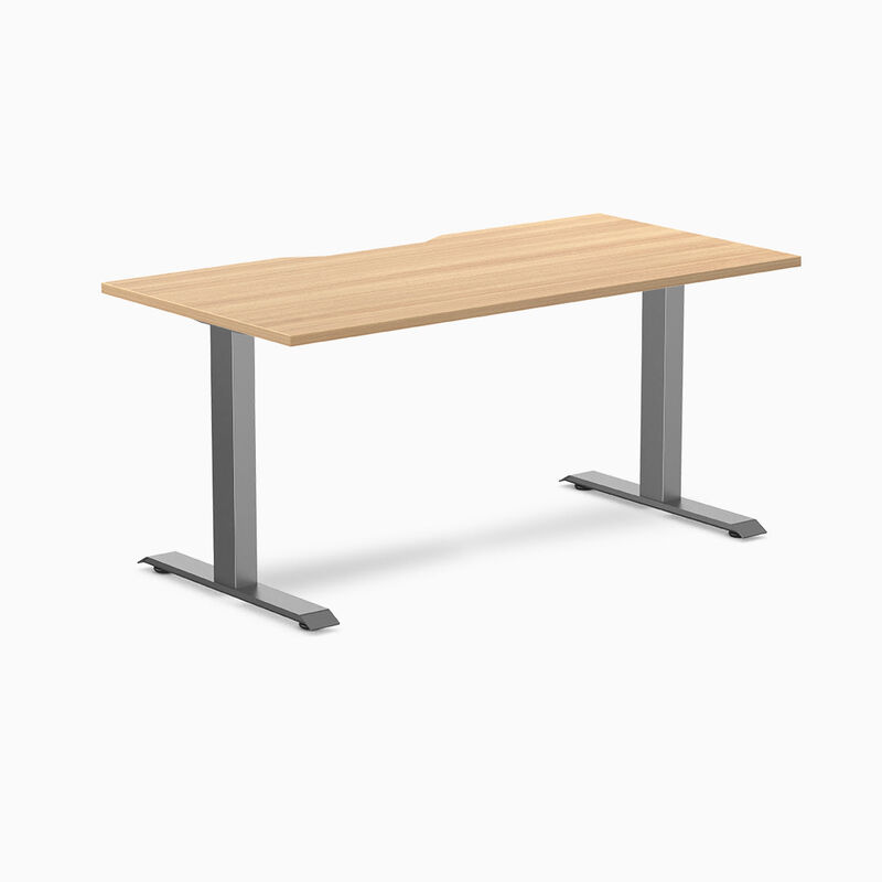 Desky Zero Scalloped Laminate Office Desk image number 0