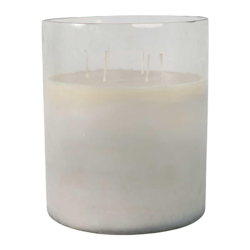 Jasmine Frosted Glass Candle image number 3