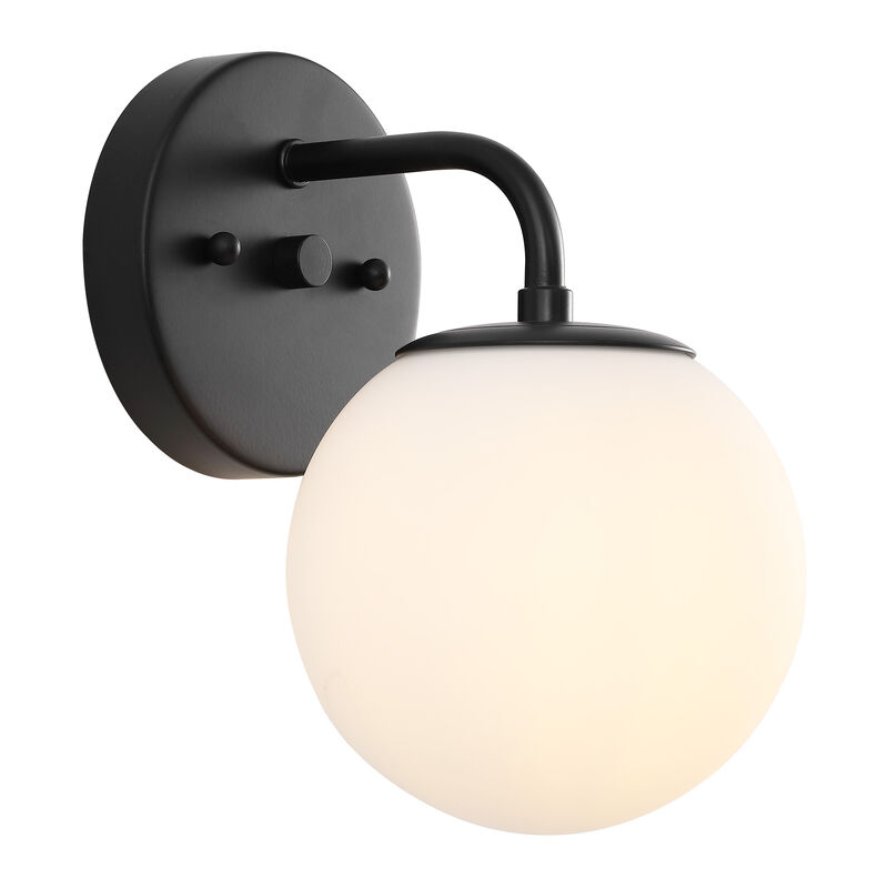 Louis Parisian Globe Metal/Frosted Glass Modern Contemporary LED Vanity Light