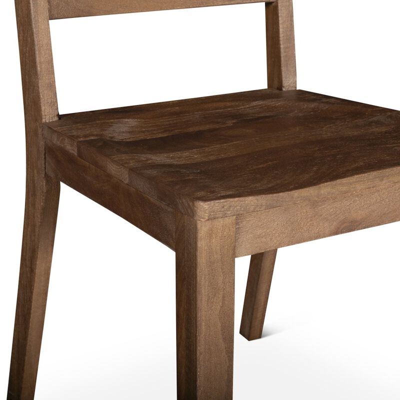World Interiors Calabasas Ladder Back Dining Chair in Toffee Nut image number 4
