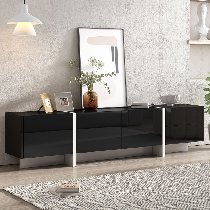 Merax Contemporary Rectangle Design TV Stand