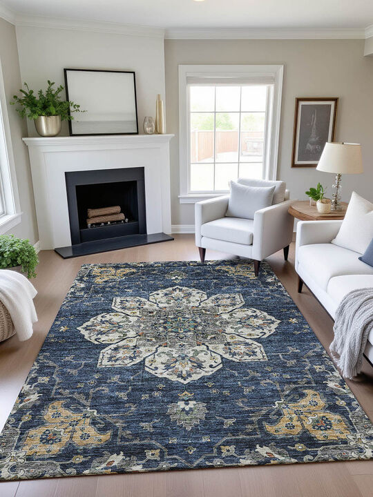 Silk Road SR6 Navy 8' x 10' Rug