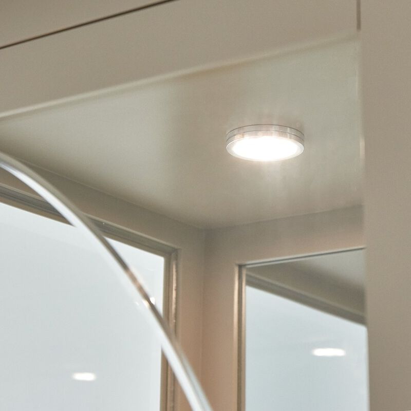 Michael Amini Malibu Crest Display Cabinet - Chardonnay