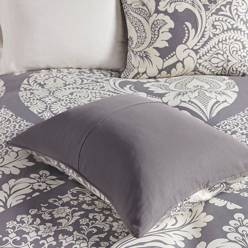 Gracie Mills Muriel Damask Delight 6-Piece Duvet Cover Set