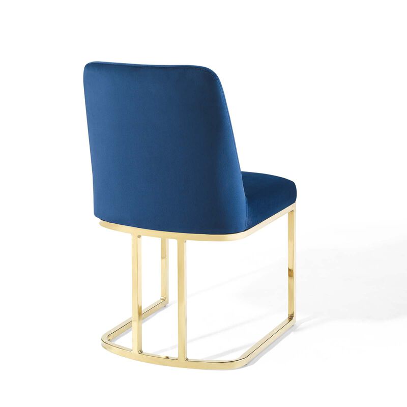 Amplify Sled Base Performance Velvet Dining Side Chair image number 5