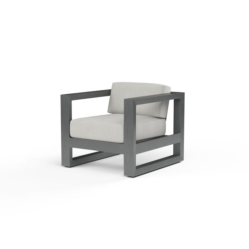 Redondo Club Chair in Cast Silver, No Welt