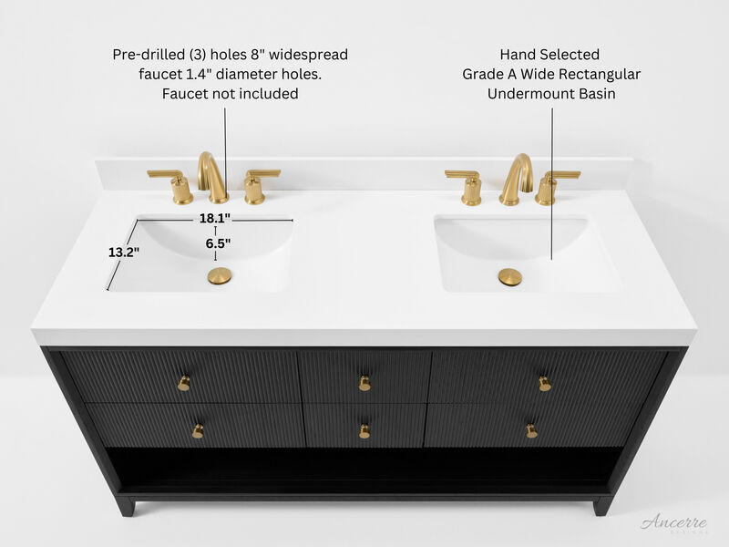 Momo 60 in. Bath Vanity Set with White Quartz Vanity Top and White Undermount Basin image number 4
