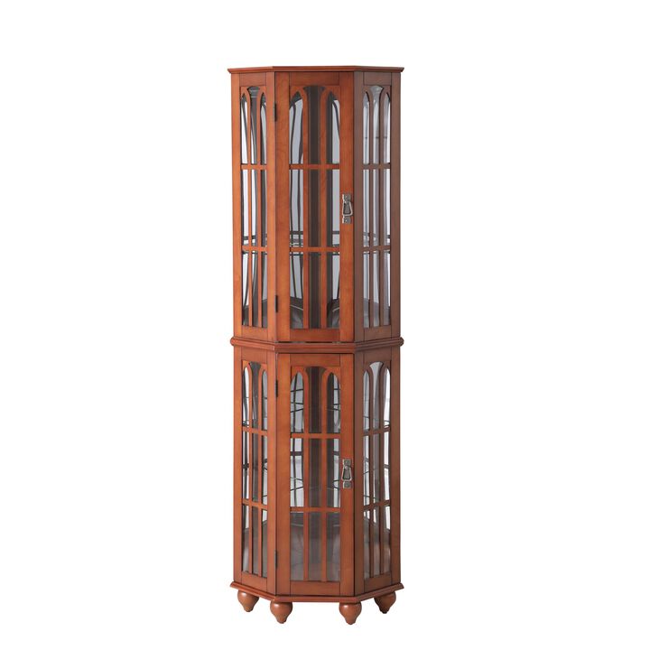 Lirmfu Corner Curio Cabinet