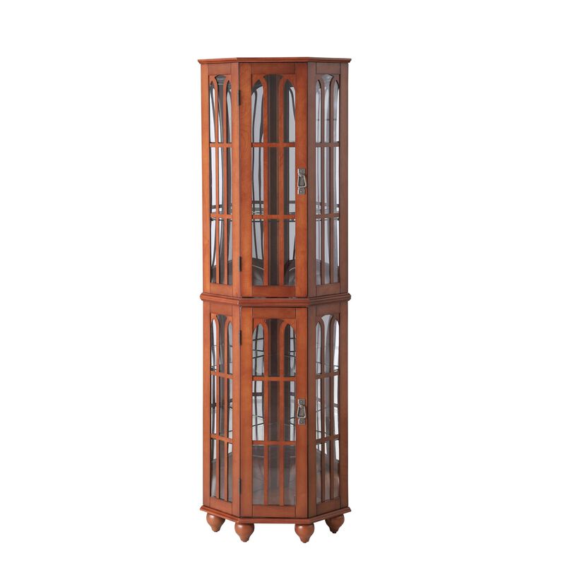 Lirmfu Corner Curio Cabinet image number 0