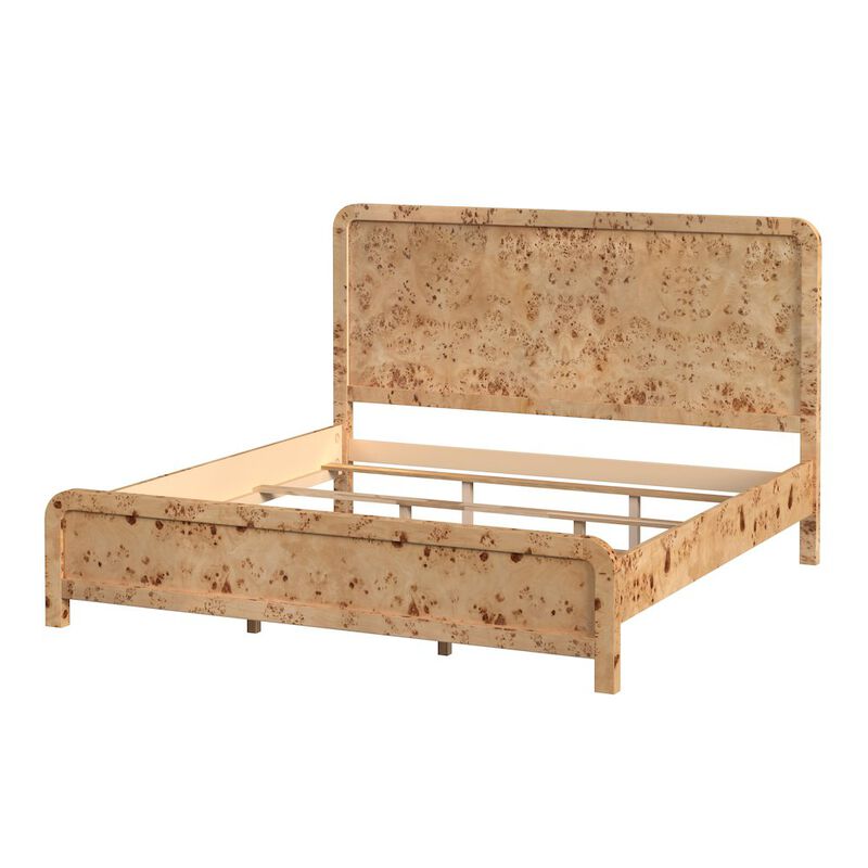 Butler Specialty Cora King Burl Panel Bed, Brown image number 2