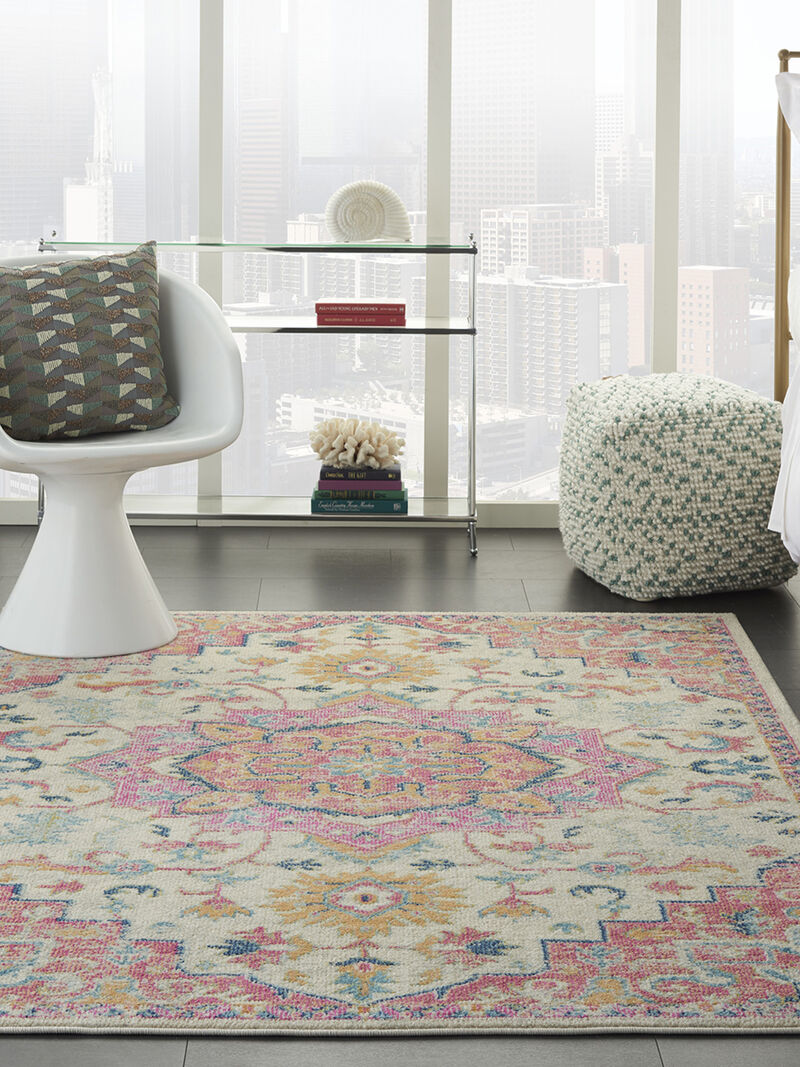 Passion PSN25 Ivory/Pink 6' x 9' Rug image number 8