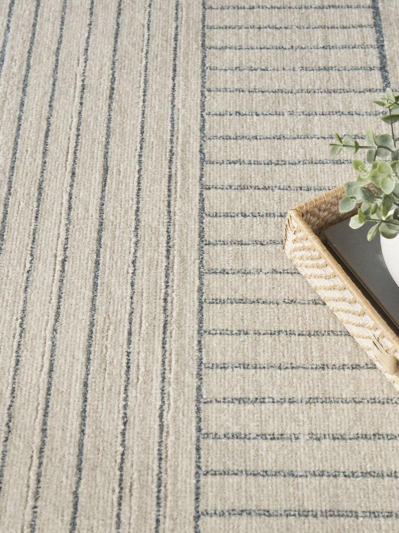 Washable Decor WSD11 Cream/Blue 9' x 12' Rug