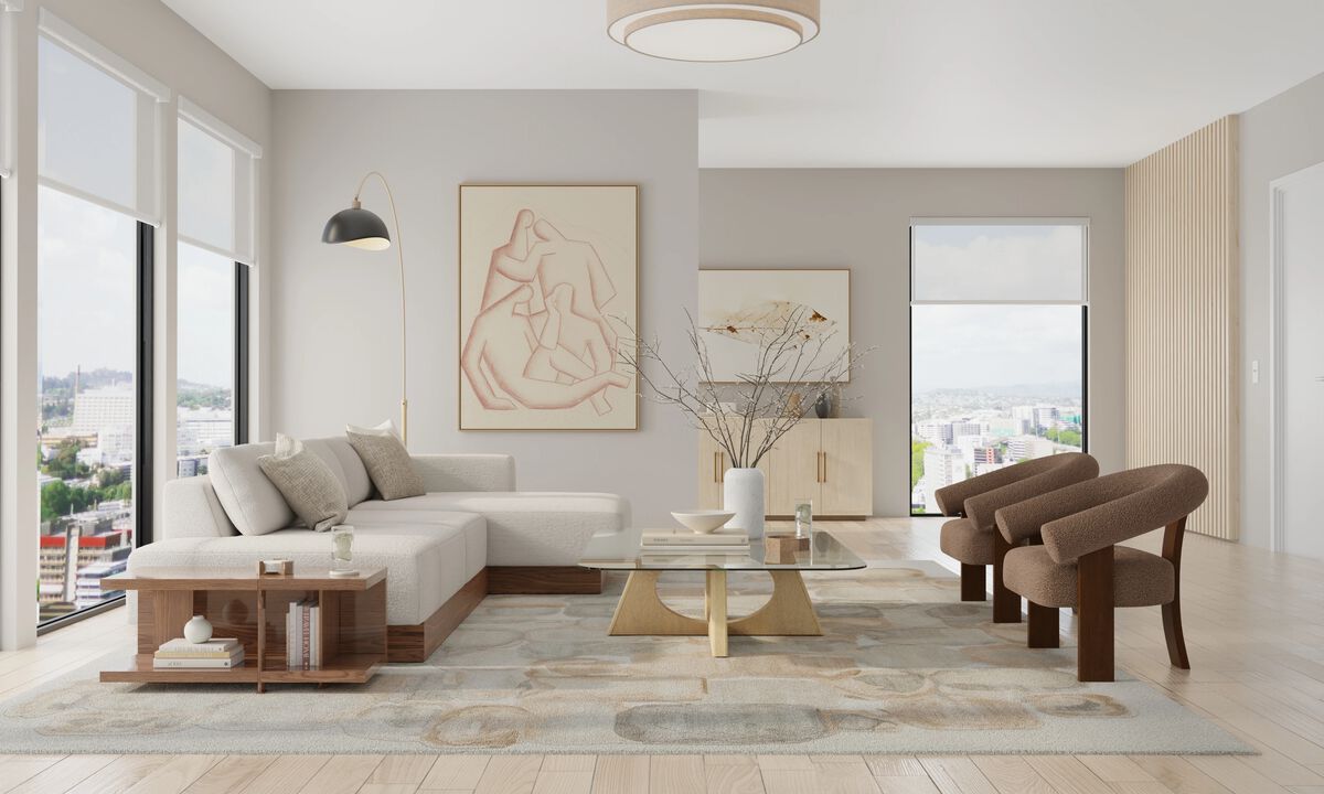 Kendall 8A61F Gray/Brown 5' x 8' Rug