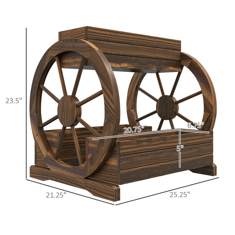 Hivvago Multi-Level Wooden Garden Planter image number 2