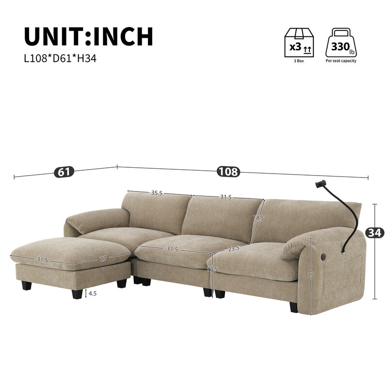 Merax Modular Sectional Sofa