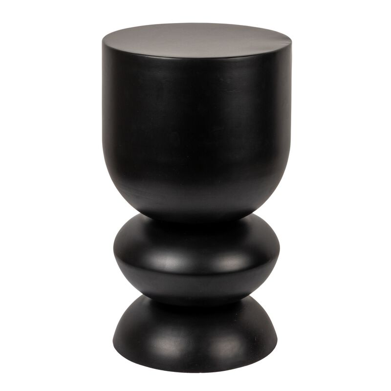 Metal Stacked Bulb Side Table, Black image number 0