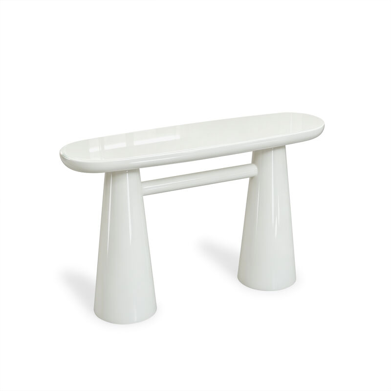 Baila Cream Gloss Lacquer Console Table image number 2