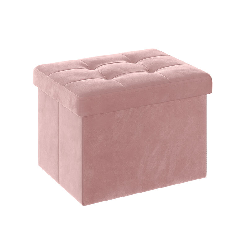 Foldable Storage Ottoman Bench for Space-Saving and Versatile Use