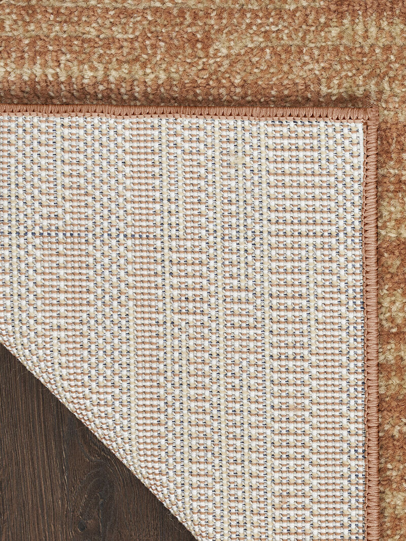 Nourison Essentials NRE01 Rust 9' x Square Rug image number 1