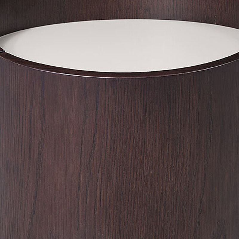 Round Solid Wood End Table &ndash; Minimalist Design for Modern or Rustic Interiors image number 2