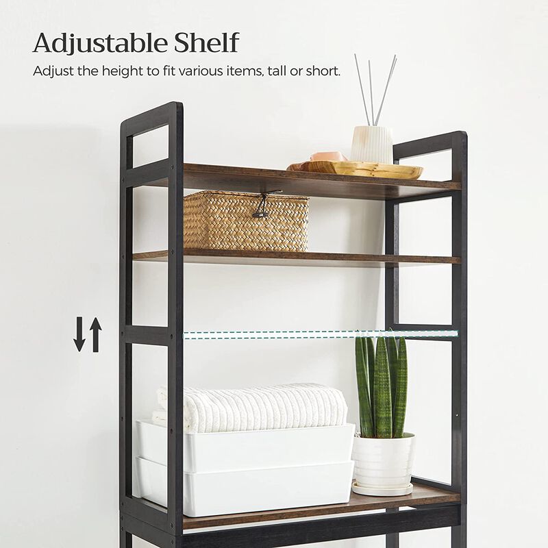 3-Tier Over-The-Toilet Storage Organizer &ndash; Space-Saving Bathroom Soluti