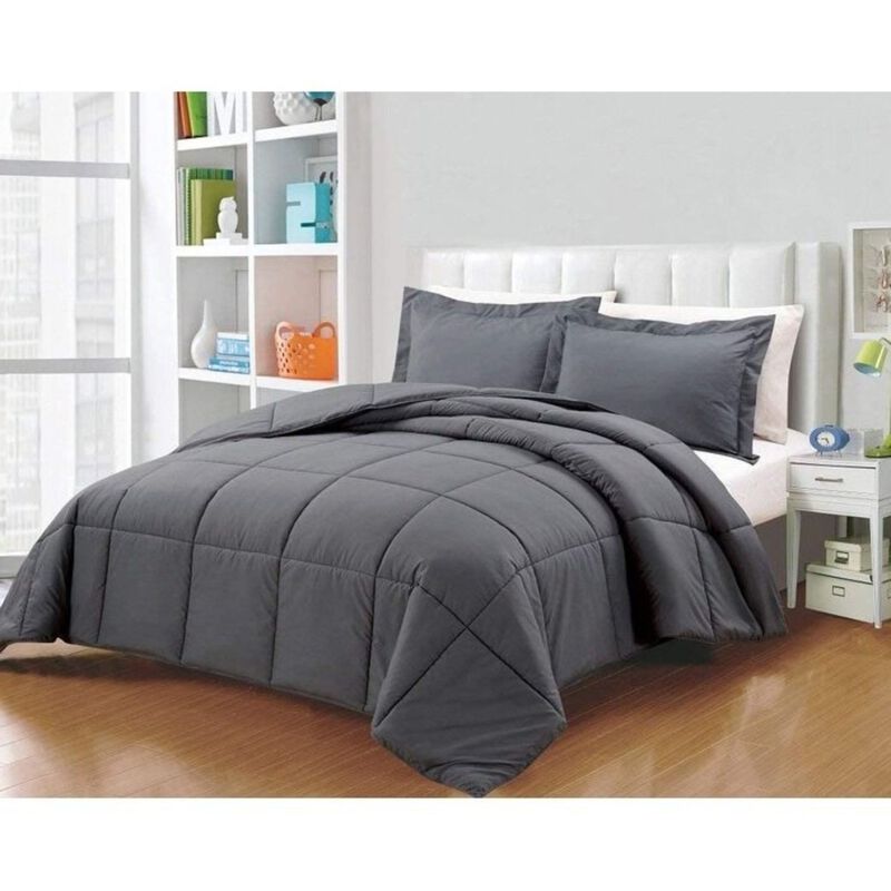 Hivvago Reversible Microfiber Down Alternative Comforter Set