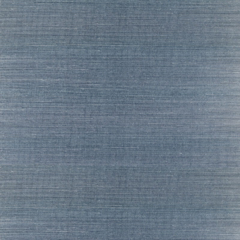Lamphu Blue Sisal Grasscloth Wallpaper image number 0