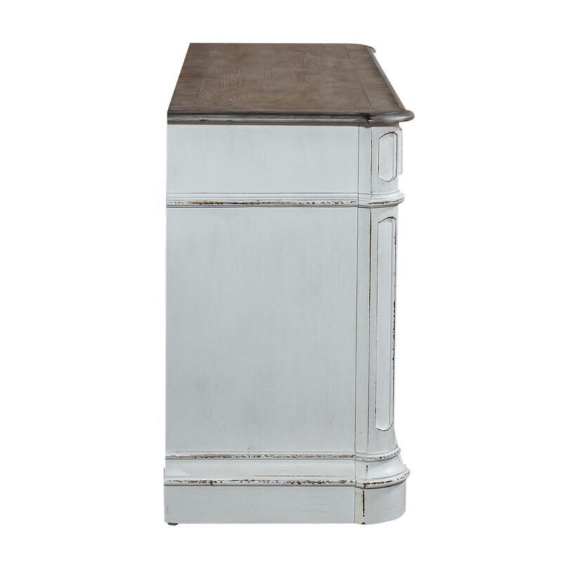 Liberty Furniture Magnolia Manor Credenza in Antique White image number 4