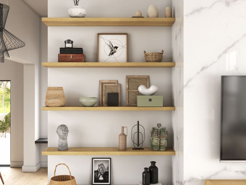 White Oak Floating Shelf image number 2