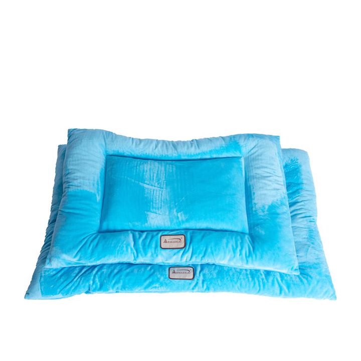 Armarkat Large Pet Bed Mat With Poly Fill Cushion In Sky Blue